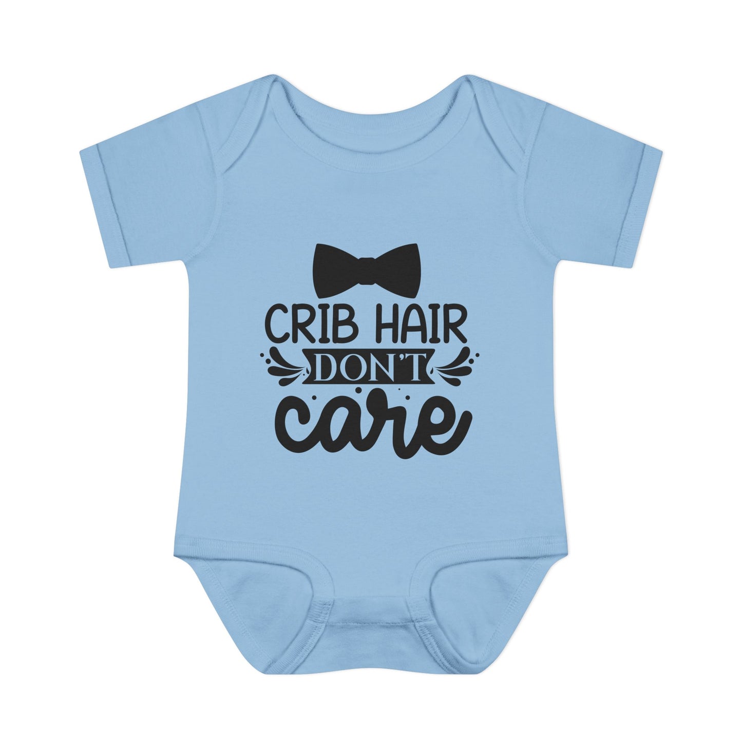 Crib Hair Don't Care Baby Rib Bodysuit
