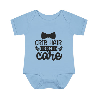 Crib Hair Don't Care Baby Rib Bodysuit