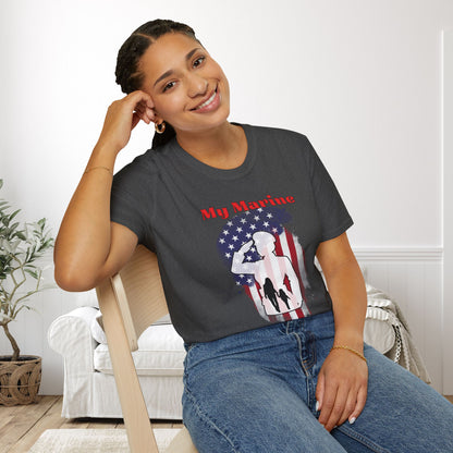 My Marine My Daughter (Mom) Adult T-shirt