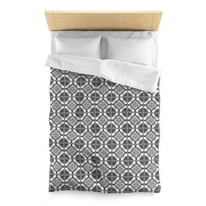Ornamental Symmetry Microfiber Duvet Cover