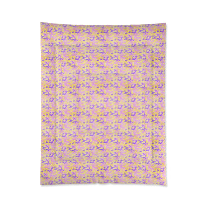 Peach Sorbet Camo Comforter