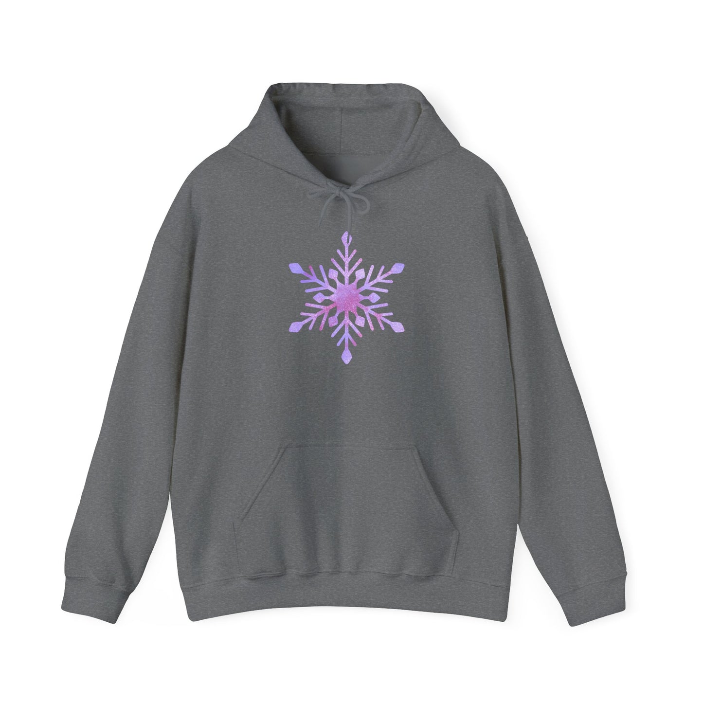 Large Snowflake Adult Heavy Blend™ Hooded Sweatshirt