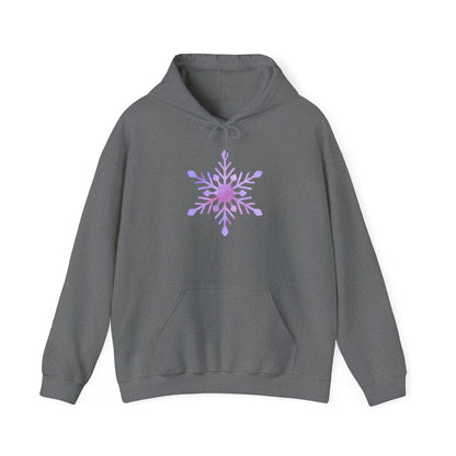 Large Snowflake Adult Heavy Blend™ Hooded Sweatshirt