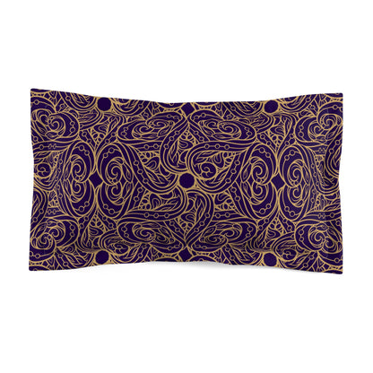 Oriental Purple/Gold Floral Basic Bedding Set