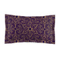 Oriental Purple/Gold Floral Microfiber Pillow Sham