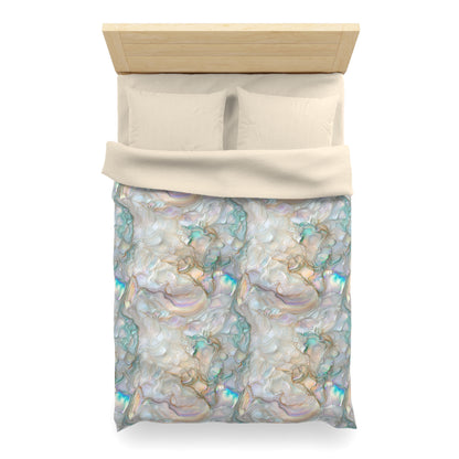 Green Opalescent Dreams Microfiber Duvet Cover