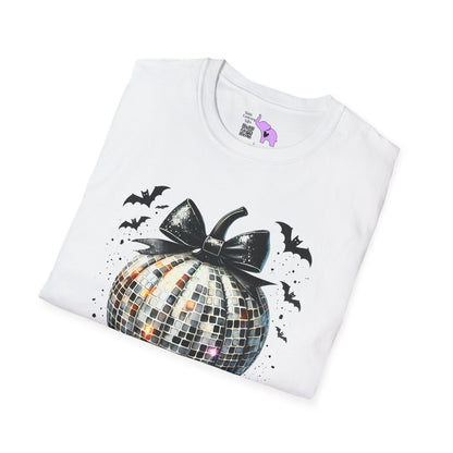 Silver Disco Pumpkin Adult T-shirt