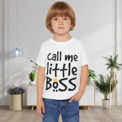 Call Me Little Boss Heavy Cotton™ Toddler T-shirt