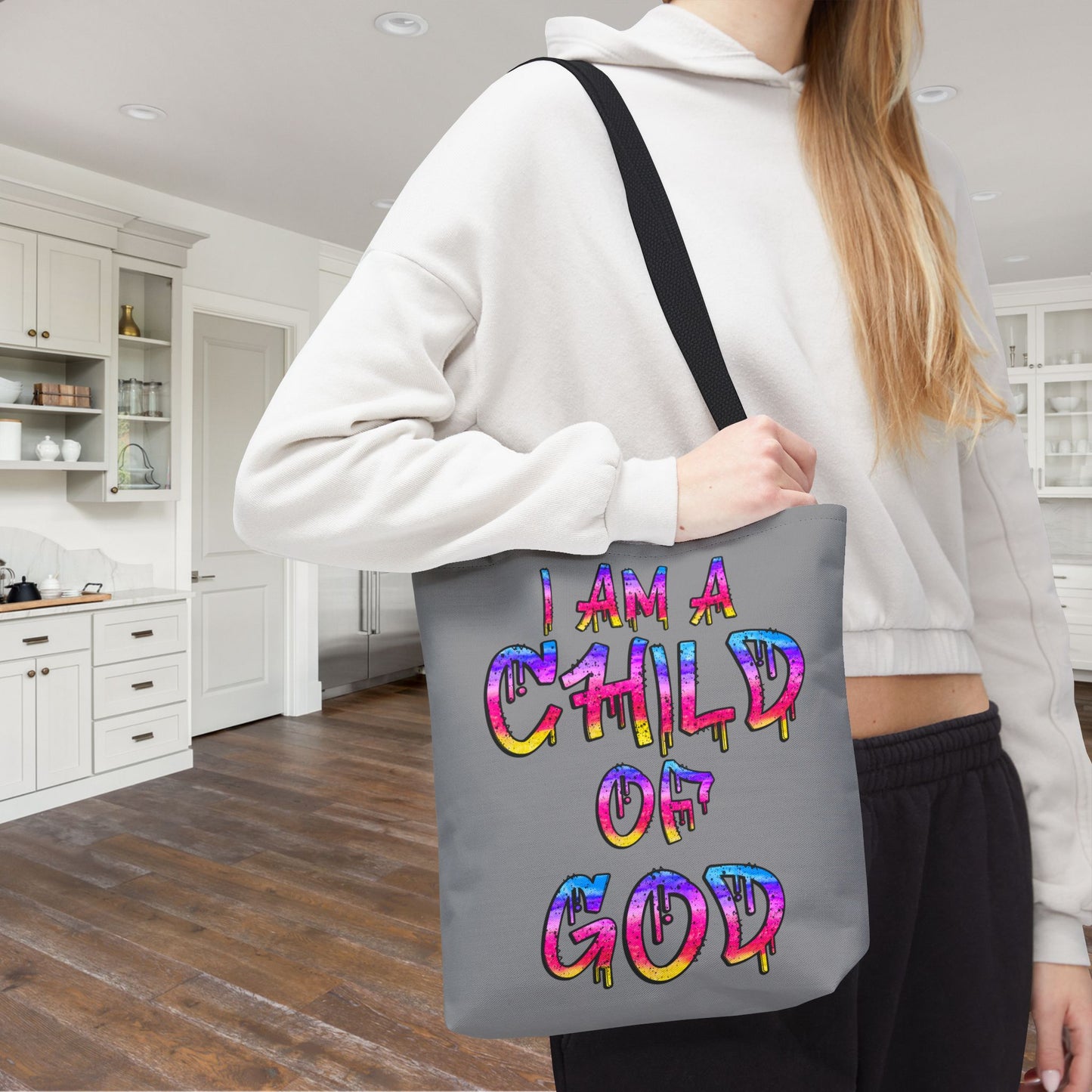 I Am A Child of God Canvas Tote Bag
