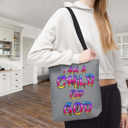 I Am A Child of God Canvas Tote Bag