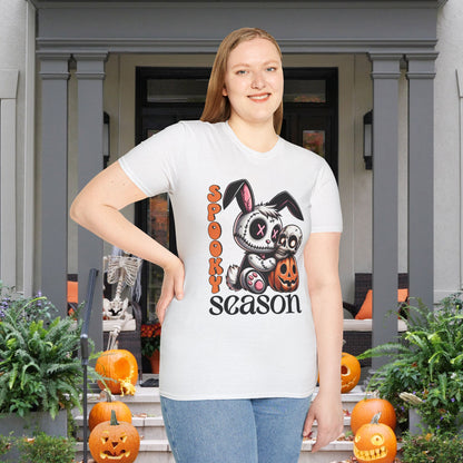 Spooky Season (Voodoo Bunny/Pumpkin) Adult T-shirt