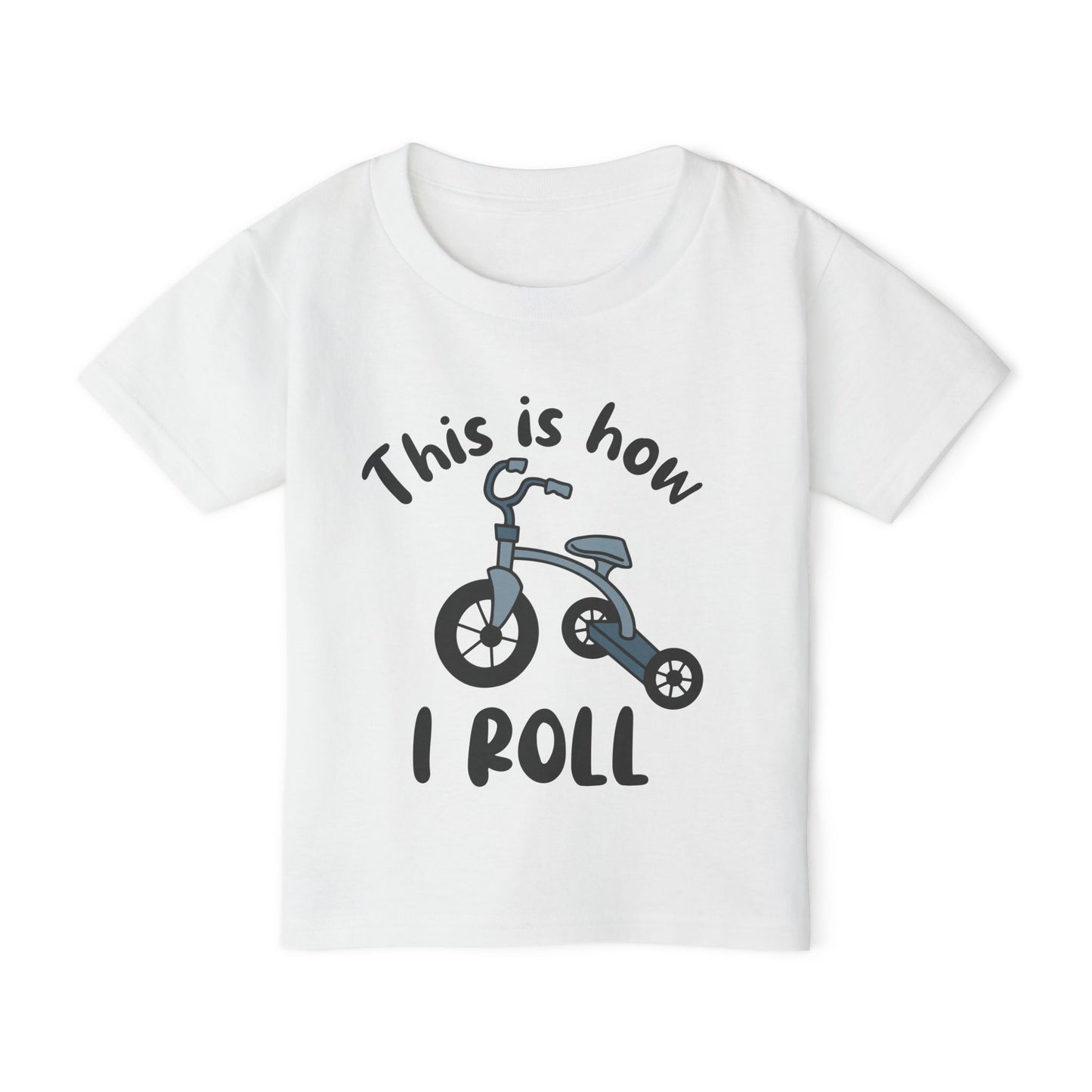 This Is How I Roll (Tricycle) Heavy Cotton™ Toddler T-shirt