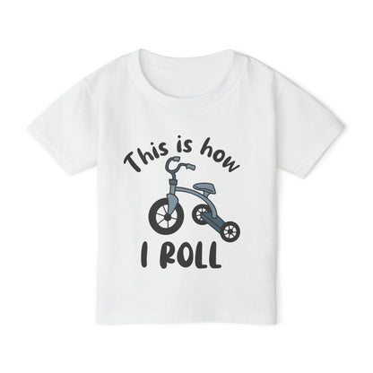 This Is How I Roll (Tricycle) Heavy Cotton™ Toddler T-shirt