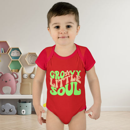 Groovy Little Soul Infant Baby Rib Bodysuit