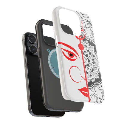 Goddess Durga Mata w/Manala MagSafe® Compatible Tough Case for iPhone