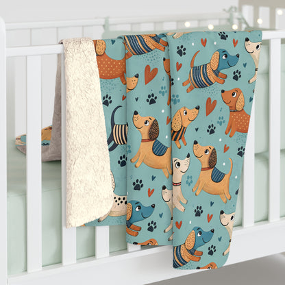 Dapper Doggies Fleece Blanket