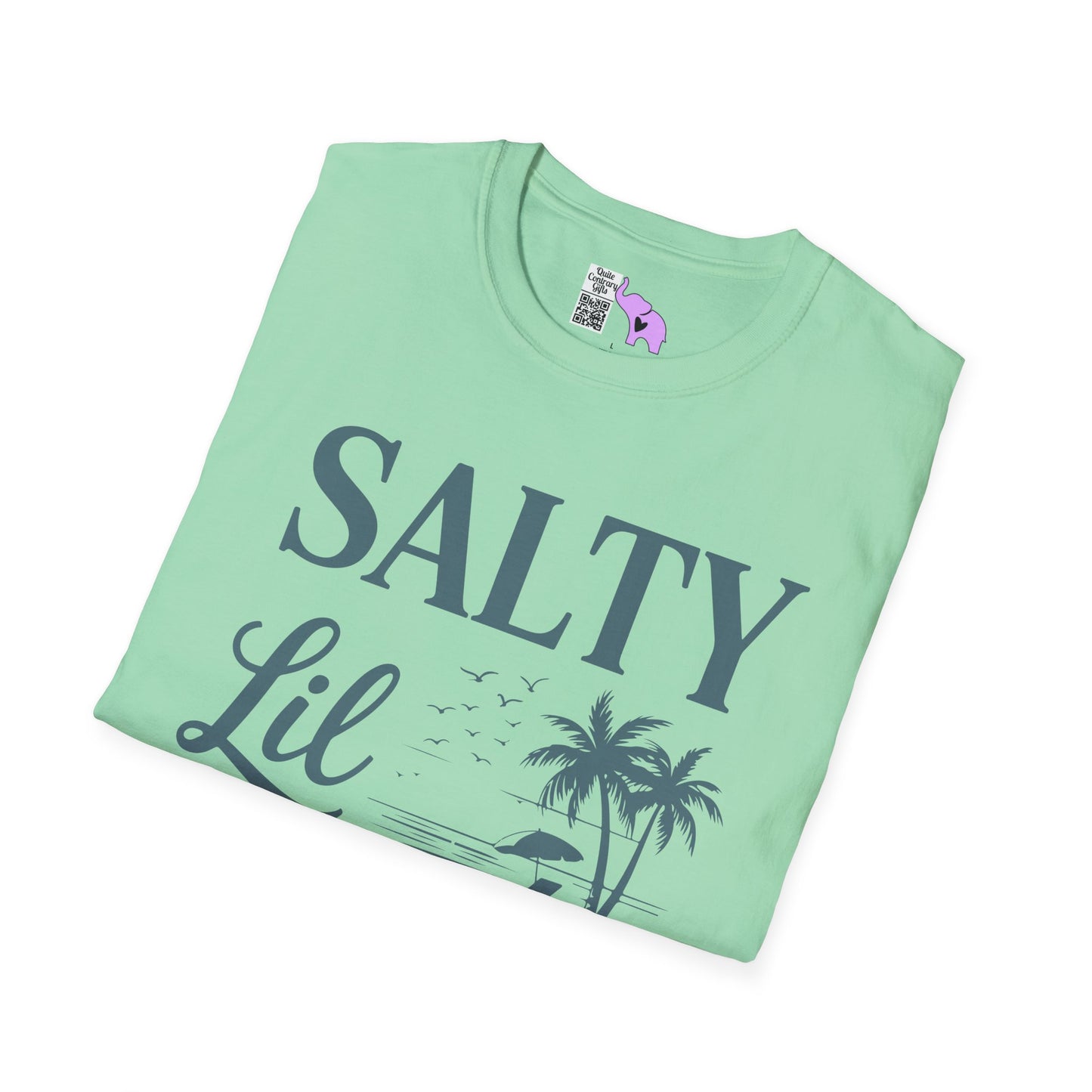 Salty LIl' Beach Adult T-shirt