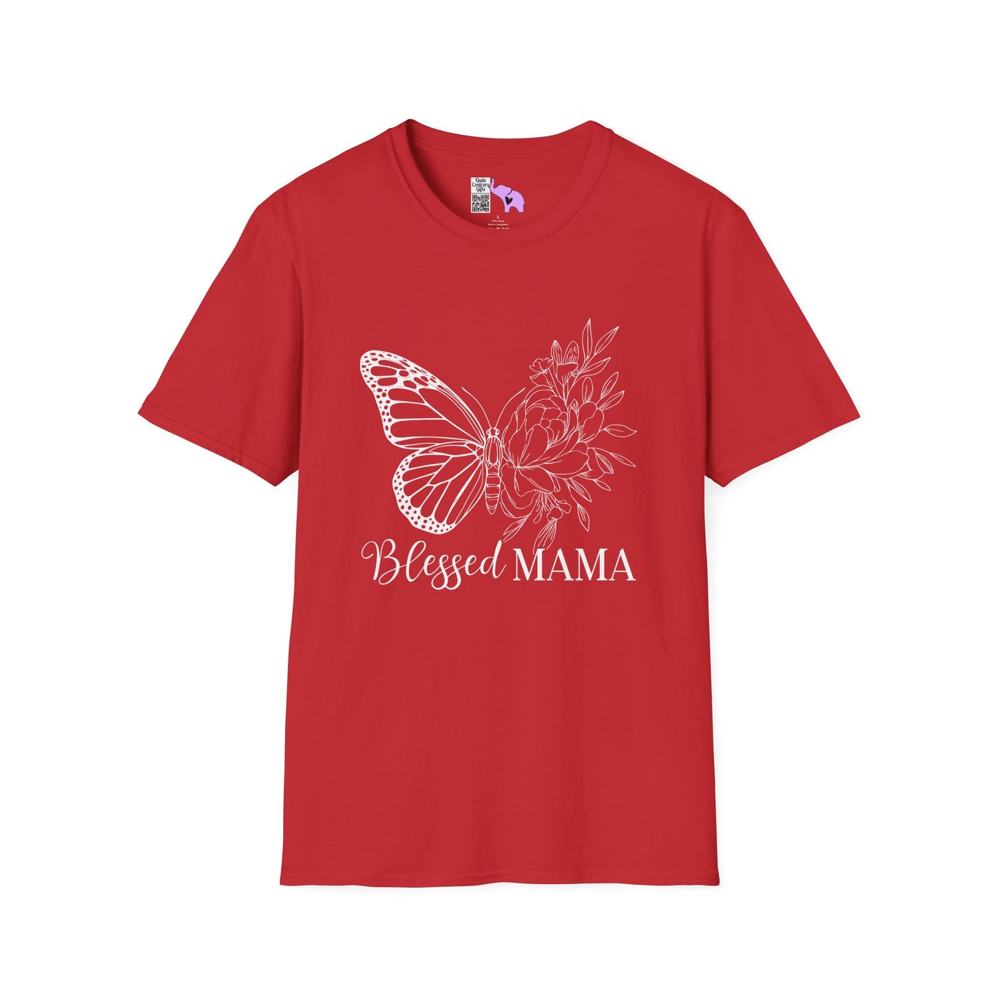 Blessed Mama (Butterfly) Adult T-shirt