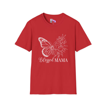 Blessed Mama (Butterfly) Adult T-shirt