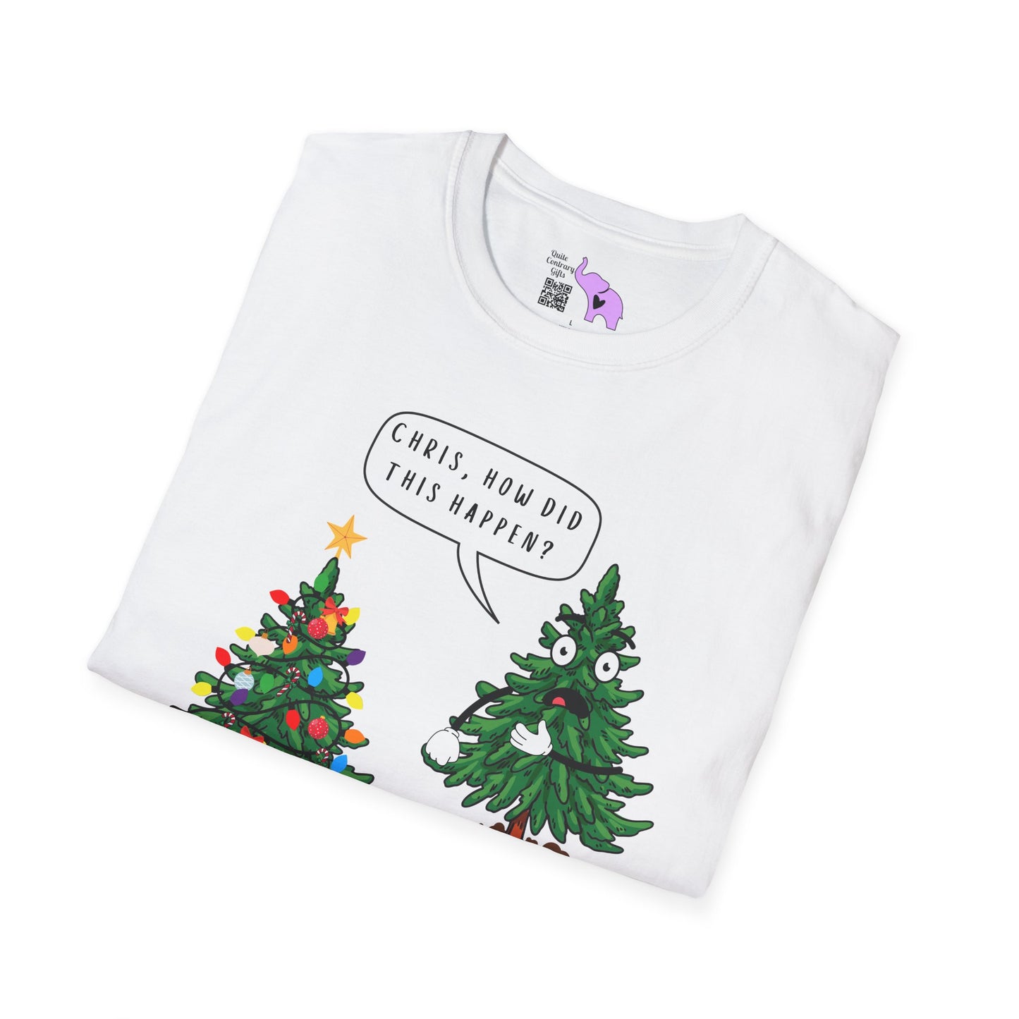 Christmas Tree How Did This Happen? Adult T-shirt