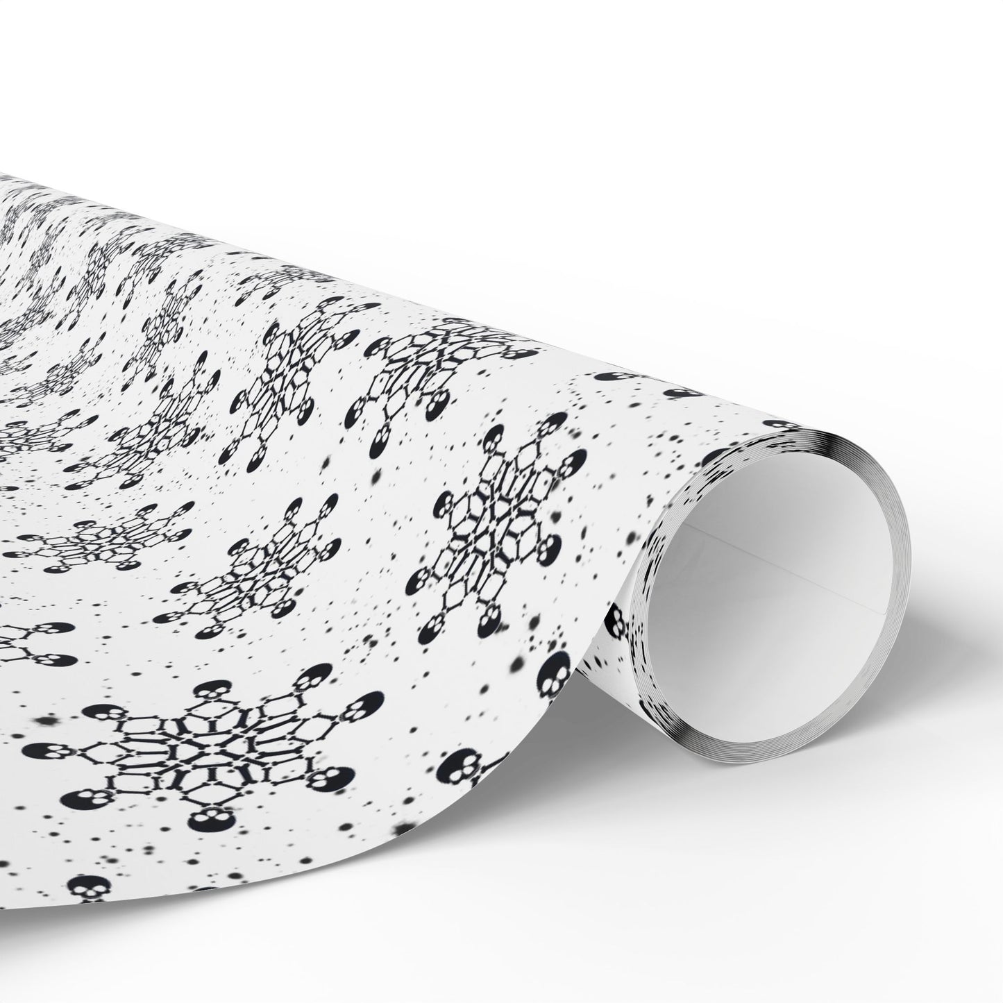 Skull Snowflakes Wrapping Paper