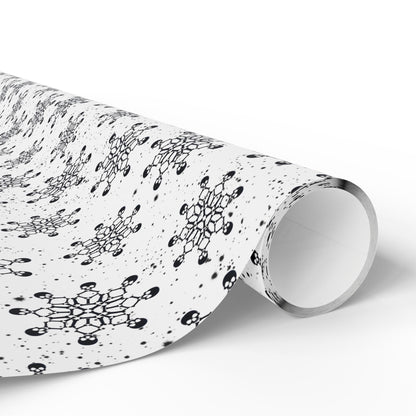 Skull Snowflakes Wrapping Paper