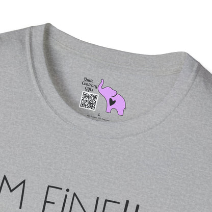 I'm Fine Everything Is Fine (String Lights) Adult T-shirt