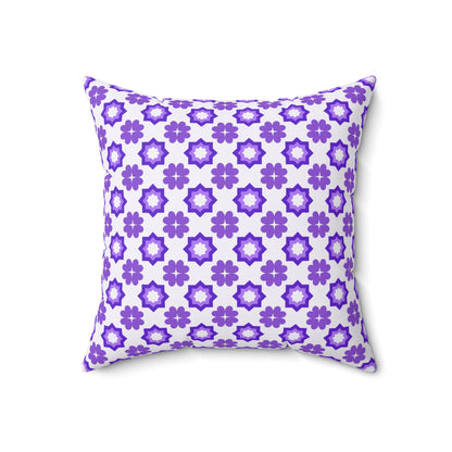 Purple Prism Garden Throw Pillow