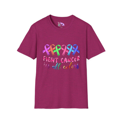 Fight Cancer in All Colors 9 Adult T-shirt