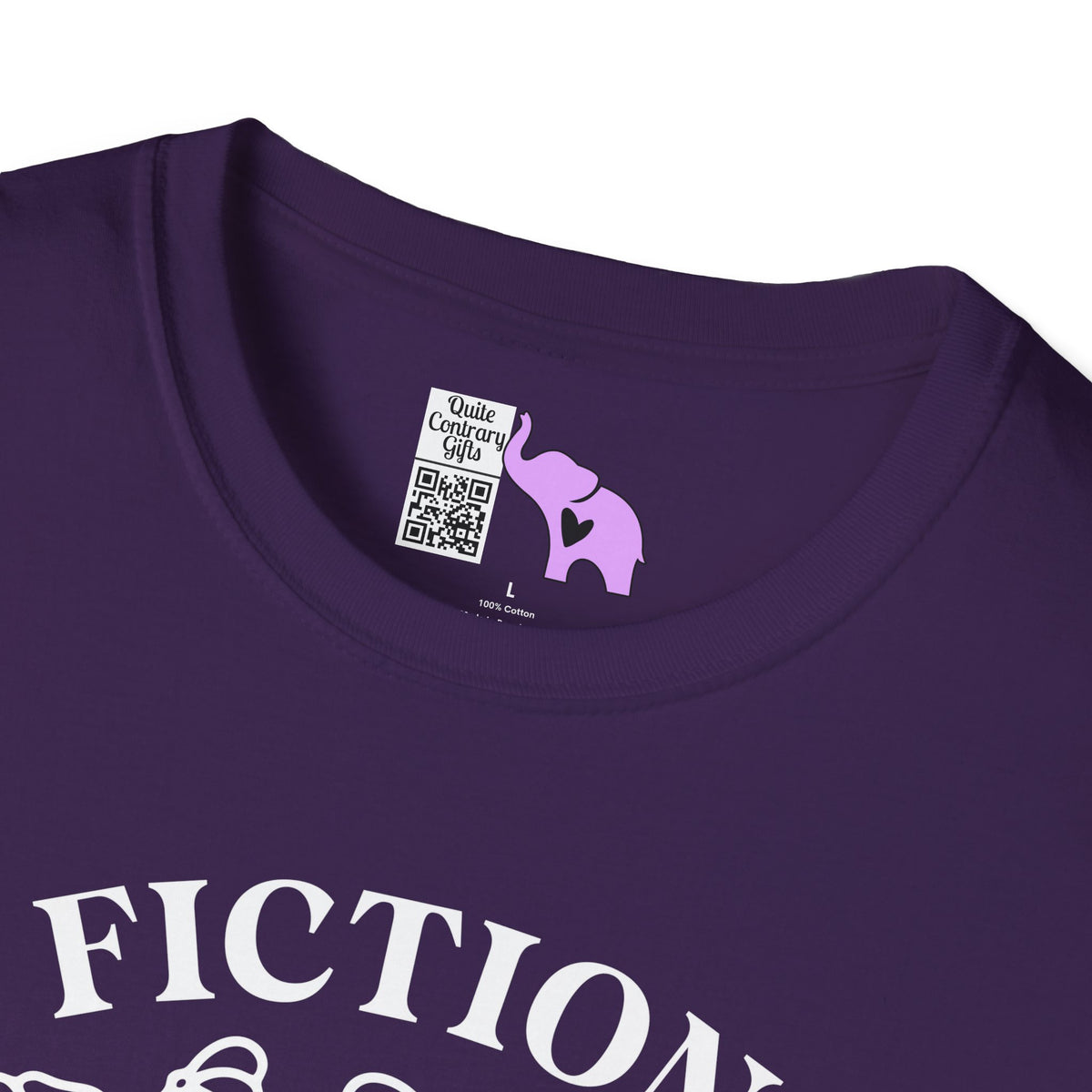 Fiction Addiction (Flowers, Open Book) Adult T-shirt