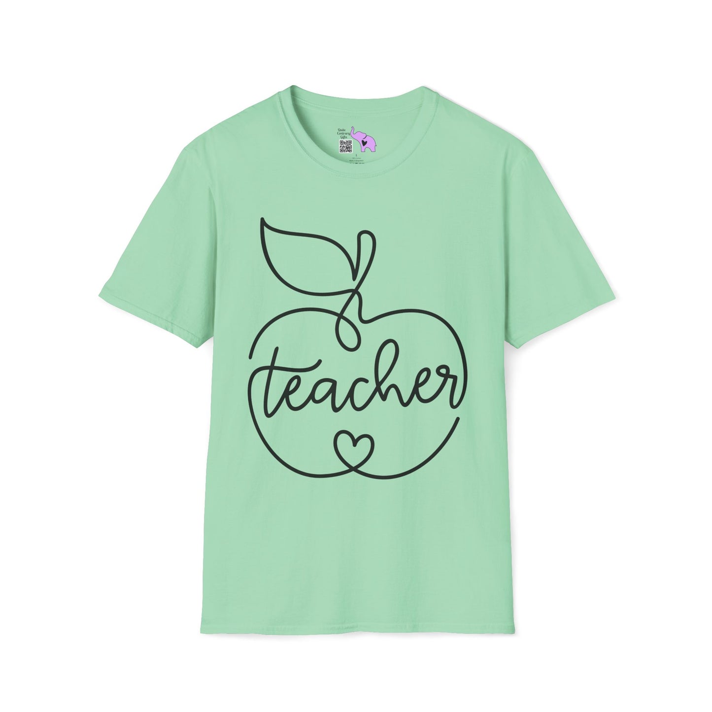 Teacher w/Apple Adult T-shirt