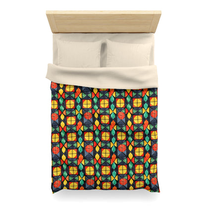 Candlelight Burst Microfiber Duvet Cover