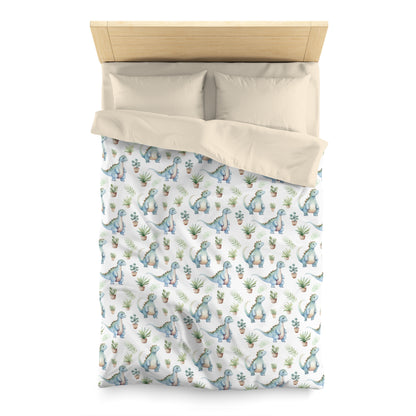 Adorable Dinosaurs Microfiber Duvet Cover