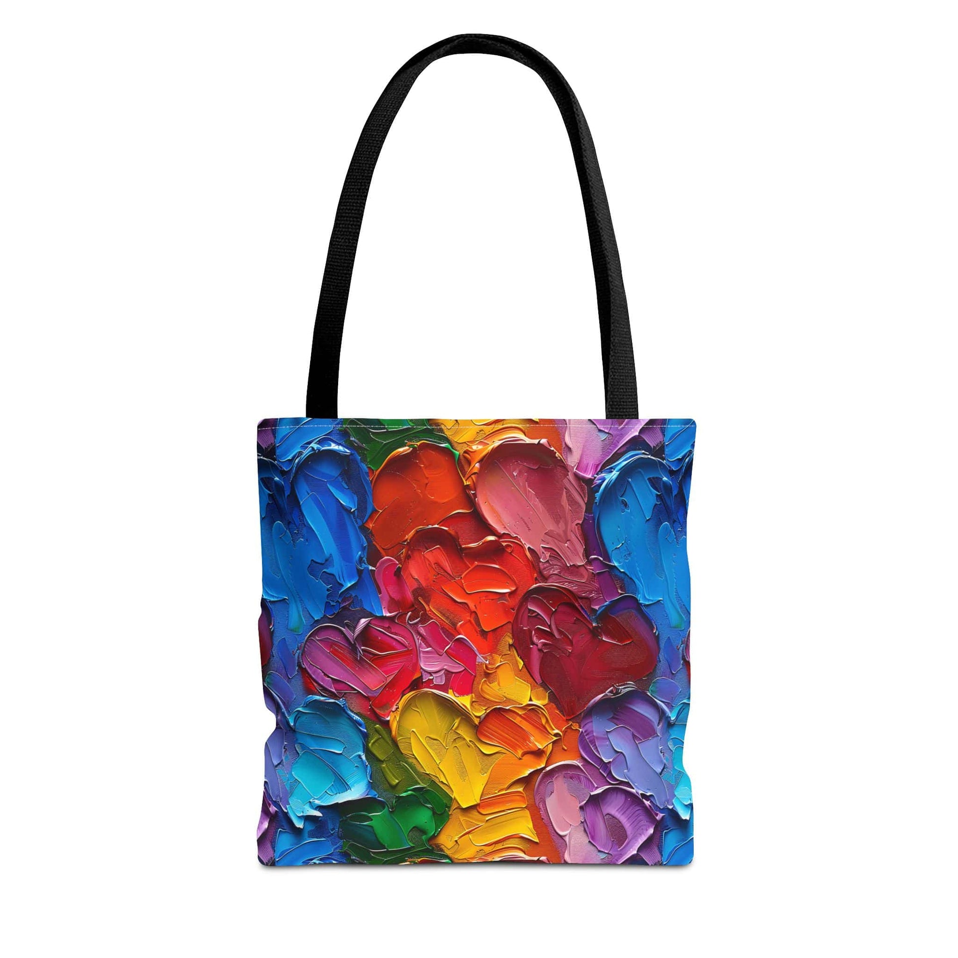 Palette Knife Hearts Canvas Tote Bag