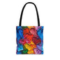 Palette Knife Hearts Canvas Tote Bag
