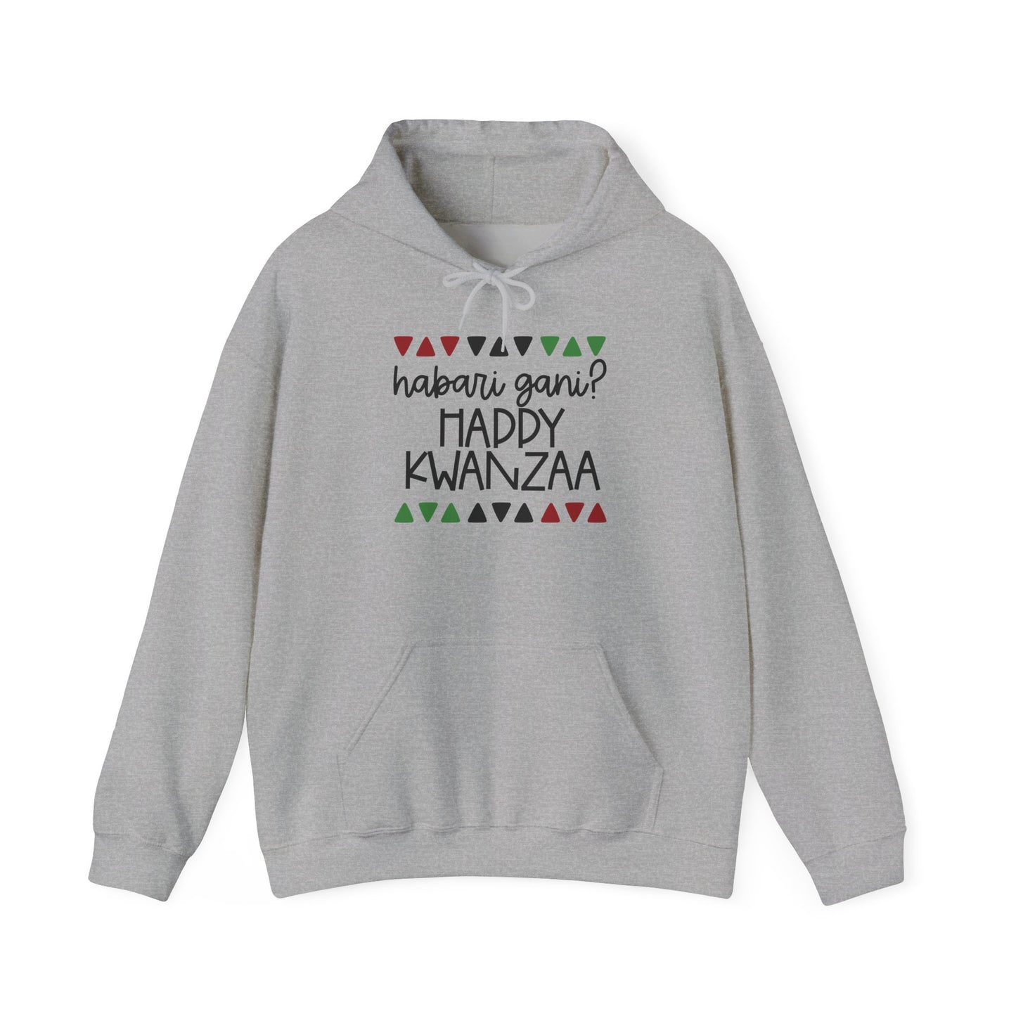 Habari Gani? Happy Kwanzaa Adult Heavy Blend™ Hooded Sweatshirt