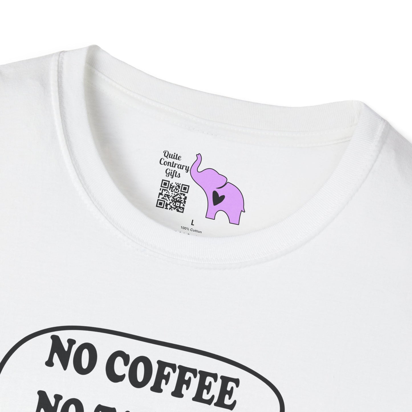 No Coffee No Talkee Adult T-shirt