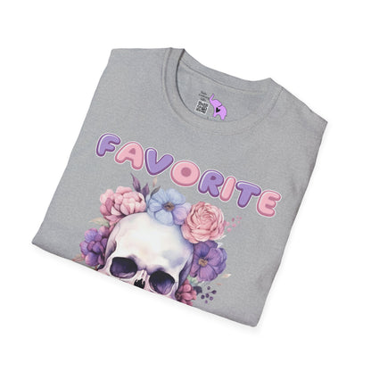 Favorite Auntie Skull Purple/Pink T-shirt