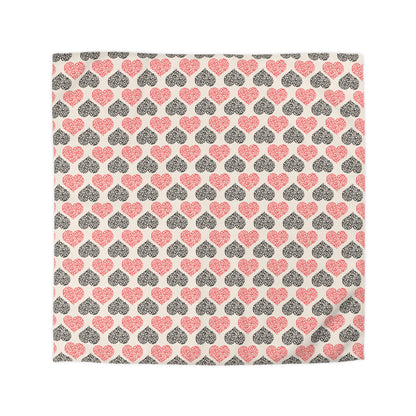 Rustic Hearts Microfiber Duvet Cover