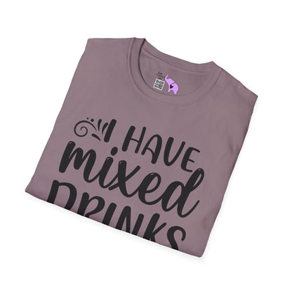 I Have Mixed Drinks About My Feelings Adult T-shirt
