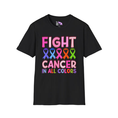 Fight Cancer in All Colors 6 Adult T-shirt