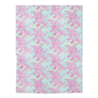 Berry Sorbet Camo Baby Swaddle Blanket