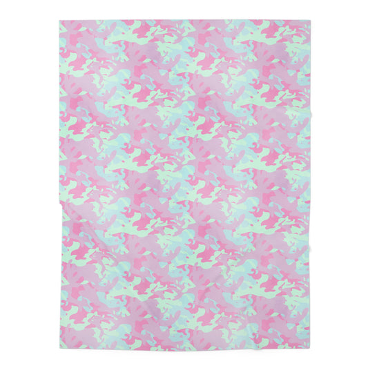 Berry Sorbet Camo Baby Swaddle Blanket