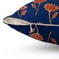 Crimson Luxe Petals Throw Pillow