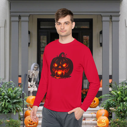 ""Inferno Jack-O’-Lantern Adult Long Sleeve Tee