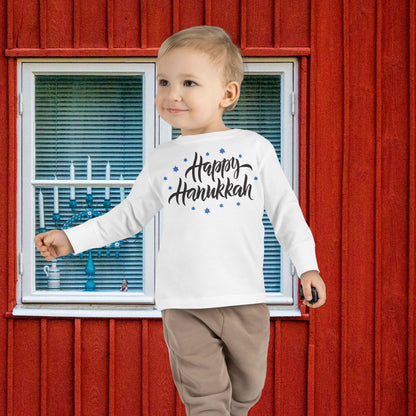 Happy Hanukkah 3 Toddler Long Sleeve Tee