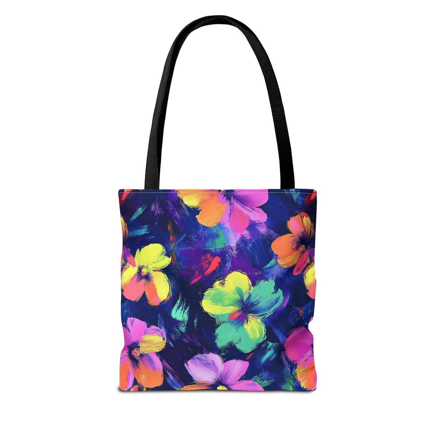 Watercolor Flowers Canvas Tote Bag