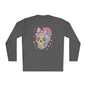 Neon Sugar Skull Adult Long Sleeve Tee