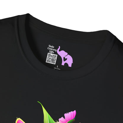 Cute Colorful Kitten in Flowers 2 T-shirt