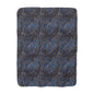 Navy & Gold Botanica Fleece Blanket